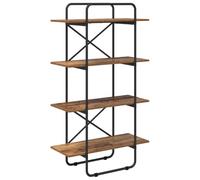 vidaXL Étagère 4 Niveaux 60 x 35 x 140 cm PB Bois de chêne