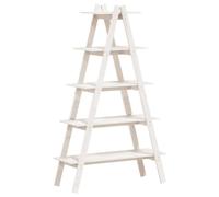 vidaXL Étagère 5 Niveaux en Forme de A, Meuble de Chaussures avec Rangement, Support pour Plantes Salon Couloir Salle de Bain, Bois Pin Massif