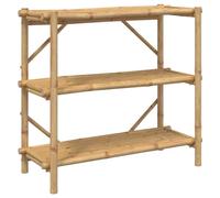vidaXL Étagère à 3 Niveaux 100x40x90 cm Bambou, étagère de Rangement, étagère de présentation, étagère supplémentaire, étagère Flottante