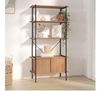 vidaXL Étagère armoire 336355 5 niveaux 80x40x163 cm Acier et bois d'ingénierie
