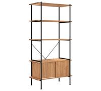 vidaXL Étagère à 5 niveaux armoire 80x40x163cm Acier bois d'ingénierie 336355