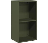 Portant de bois chauffage vert olive 40x30x75 cm