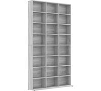vidaXL Étagère à CD Gris Sonoma 102x23x177,5 cm Matériau dérivé du bois