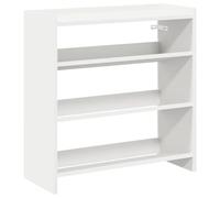 vidaXL Étagère à chaussures 859887 – Bois d'ingénierie blanc, 60×25×62 cm