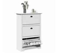 VidaXL Étagère à chaussures BODO blanc 80x35x118 cm, rangement de chaussures, armoire de rangement de chaussures, placard à 4016881