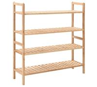 vidaXL Étagère à chaussures Bois de noyer massif 69 x 26 x 81 cm 247103