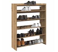 vidaXL Étagère à chaussures chêne artisanal bois d'ingénierie, rangement de chaussures, armoire de rangement de chaussures, 859904