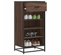 Vidaxl Étagère À Chaussures Chêne Marron 48x38x97,5 Cm Bois Ingénierie Multicolore