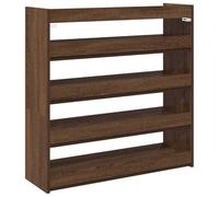 vidaXL Étagère à Chaussures chêne Marron 80x25x81 cm Bois ingénierie, Rangement de Chaussures, Armoire de Rangement de Chaussures, Placard à Chaussures