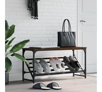 vidaXL Étagère à chaussures chêne marron 90x30x45 cm bois d'ingénierie