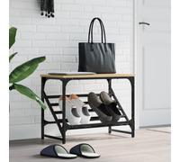 vidaXL Étagère à chaussures chêne sonoma 60x30x45 cm bois d'ingénierie 833414 Marron G