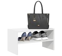 vidaXL Étagère à chaussures empilable 60×30×30,5 cm – Meuble de rangement – Blanc