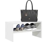 vidaXL Étagère à chaussures empilable 60×30×30,5 cm – Meuble de rangement – Blanc