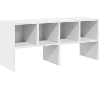 vidaXL Étagère à chaussures empilable blanche 89,5x30x40 cm