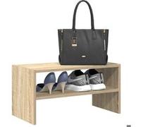 vidaXL Étagère à chaussures empilable chêne sonoma 60x30x30,5 cm, meuble de rangement à chaussures, meuble à chaussures 858861 Marron G