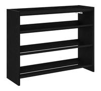 vidaXL Étagère à Chaussures Noir 80x25x62 cm Bois d'ingénierie