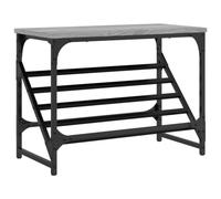 vidaXL Étagère à Chaussures, Porte-Chaussures avec Rangement, Meuble à Chaussures Entrée Chambre, Industriel, Sonoma Gris Bois d'Ingénierie