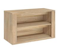 vidaXL Étagère à chaussures Armoire de rangement Chêne Sonoma 75x35x45 cm Bois d'ingénierie