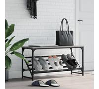 vidaXL Étagère à chaussures sonoma gris 90x30x45 cm bois d'ingénierie