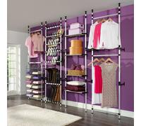 Teleskop-Schuhregal - vidaXL - Aluminium - Meuble d’entrée - Pratique - Gain de place