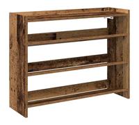 vidaXL Étagère à Chaussures Vieux Bois 80x25x62 cm Bois d'ingénierie, Rangement de Chaussures, Armoire de Rangement de Chaussures, Placard à Chaussures