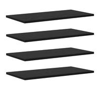 vidaXL Étagère à Livres 3 Niveaux 4 pc 60 x 30 x 1,5 cm Noir
