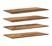 vidaXL Étagère à Livres 3 Niveaux 4 pc 80 x 40 x 1,5 cm Marron