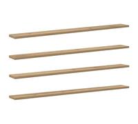 vidaXL Étagère à Livres 4 pcs Marron 100 x 10 x 1,5 cm, Étagère Durable, Design Rectangle, Solution Moderne pour Salon, Rangement Bureaux, Meubles Maison
