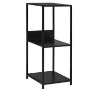 vidaXL Étagère à livres droite petite Noir 33,5x39,6x79,7 cm Aggloméré