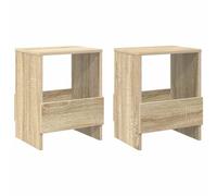vidaXL Étagère à magazines 2 pcs Chêne Sonoma 35 x 30 x 45 cm