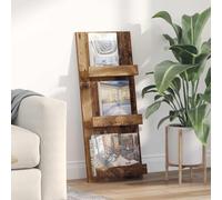 vidaXL Étagère à magazines avec étagère Bois ancien 51 x 11 x 102 cm