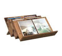 vidaXL Étagère à magazines avec étagère Bois ancien 65 x 53 x 28,5 cm, Buffet Rectangulaire Stylé, Unité de Rangement en Bois Moderne, Organisateur Fonctionnel pour le Salon, Mobilier en Bois d'Ingéni