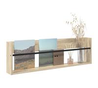 vidaXL Étagère à Magazines avec étagère Chêne Sonoma 100 x 12 x 30 cm, Support Mural Moderne, Organisateur Durable, Porte-revues Contemporain, étagère Verticale pour Le Salon, Design Gain de Place