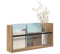 vidaXL Étagère à Magazines Chêne Artisanal 60 x 12 x 30 cm, Support Mural Moderne, Organisateur Durable, Porte-revues Contemporain, étagère Verticale pour Le Salon, Design Gain de Place