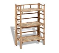 vidaXL Étagère à plantes à 3 niveaux Bambou 56 x 30 x 85 cm Marron