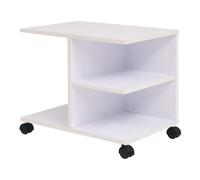 vidaXL Étagère à roulettes 50 x 35 x 42 cm Blanc