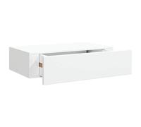 Vidaxl Étagère À Tiroir Murale Blanc 40x23,5x10 Cm Mdf Blanc