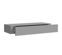 Vidaxl Étagère À Tiroir Murale Gris 60x23,5x10 Cm Mdf Multicolore