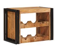 vidaXL Étagère à vin 100 x 45 x 33 cm Bois de mangue brut solide