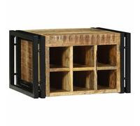 vidaXL Étagère à vin 2 pc 46 x 35 x 27,5 cm Bois de Mangue Massif
