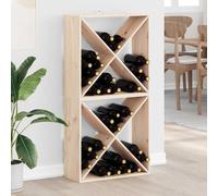 vidaXL Étagère à vin 2 pcs Naturel 62 x 25 x 62 cm Pin massif