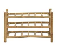 vidaXL Étagère à vin Naturel 57 x 29,5 x 36 cm Bambou