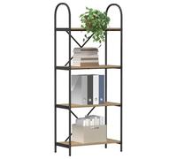 vidaXL Étagère Chêne artisanal 60×30×146 cm Bois d'ingénierie, moderne pour bureau