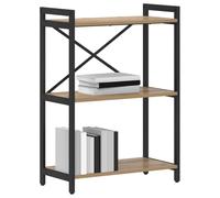 vidaXL Étagère Chêne Artisanal 60 x 30 x 85 cm Bois d'ingénierie, Étagère Industrielle Moderne, unité de Rangement Robuste, Organisateur à étagères pour Salon et Bureau