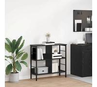 vidaXL Étagère Chêne noir 82 x 32 x 79 cm Bois d'ingénierie
