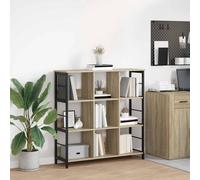 vidaXL Étagère Chêne Sonoma 102×32×104,5 cm Bois d'ingénierie Industrielle Salon/Bureau