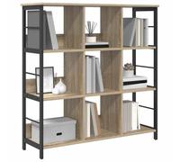 vidaXL Étagère Chêne Sonoma 102×32×104,5 cm Bois d'ingénierie Industrielle Salon/Bureau