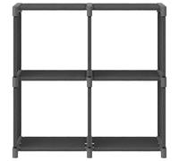 vidaXL Étagère cube 4 compartiments Gris 69x30x72,5 cm Tissu