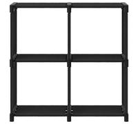 vidaXL Étagère cube 4 compartiments noir 69x30x72,5 cm Tissu