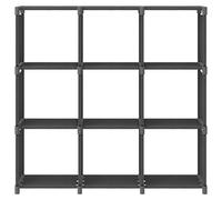 vidaXL Étagère cube avec 9 compartiments Gris 103x30x107,5 cm Tissu